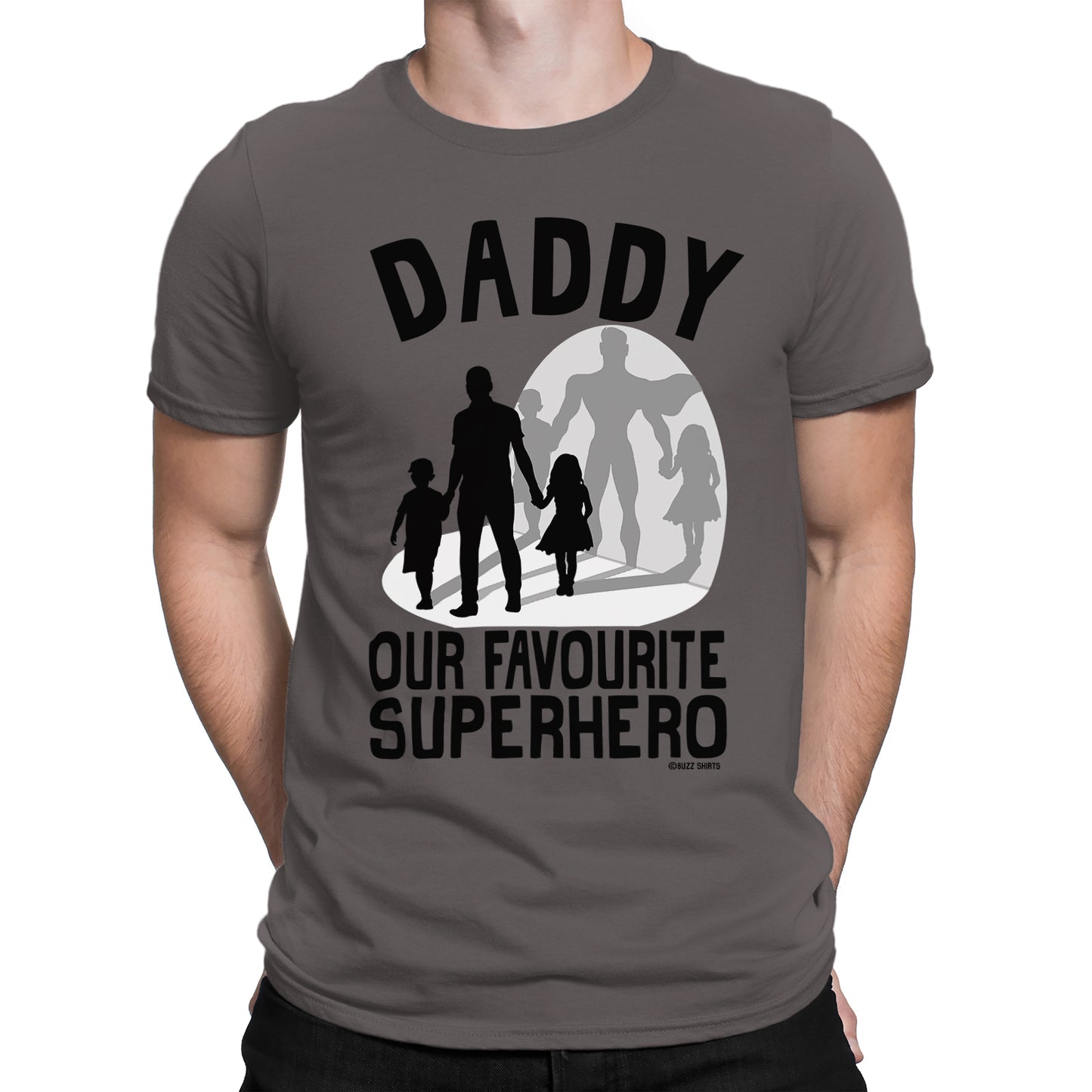 Daddy our Favourite Superhero T-Shirt From Son & Daughter