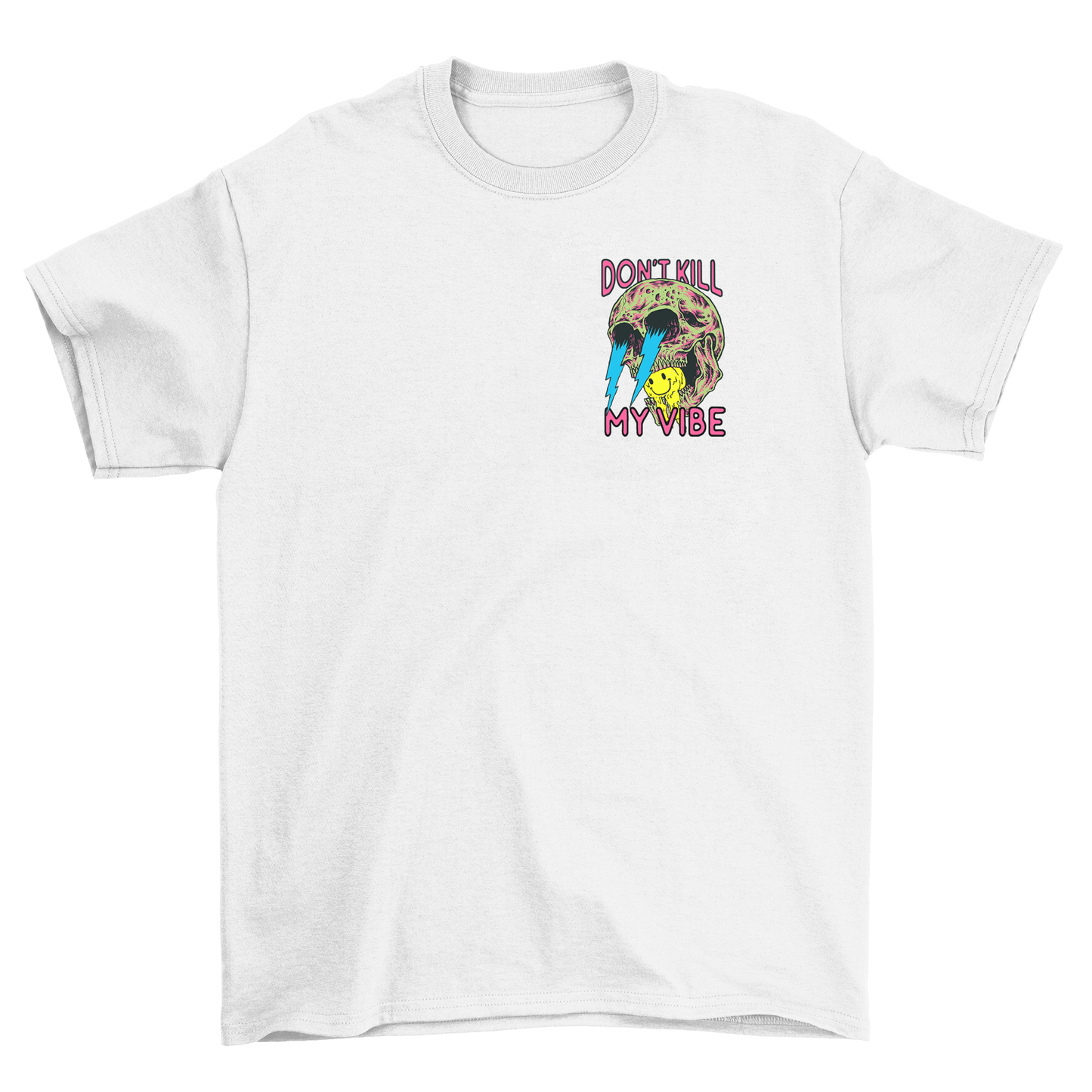 BZ01 Women's DON'T KILL MY VIBE Front and Back Regular Fit T-Shirt