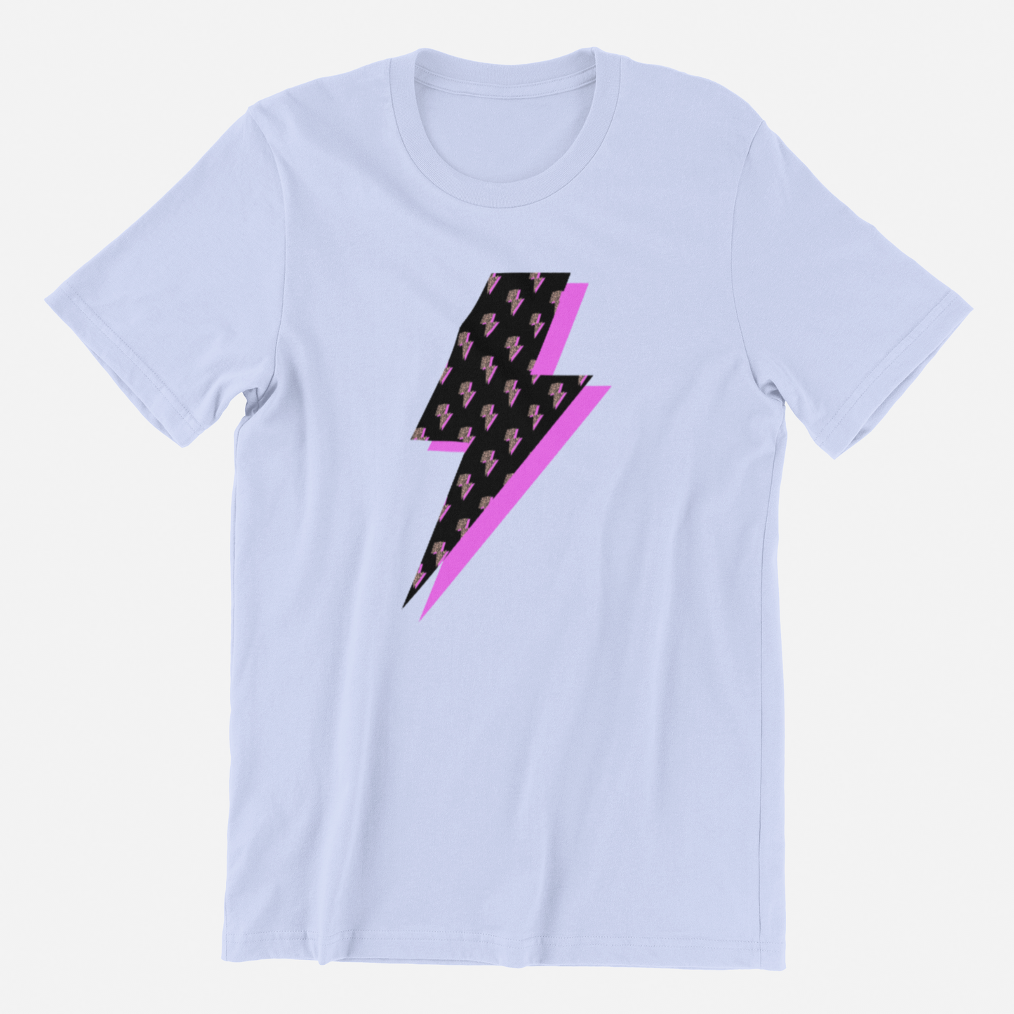 BZ07 Women's LIGHTNING BOLT Lavender T-Shirt